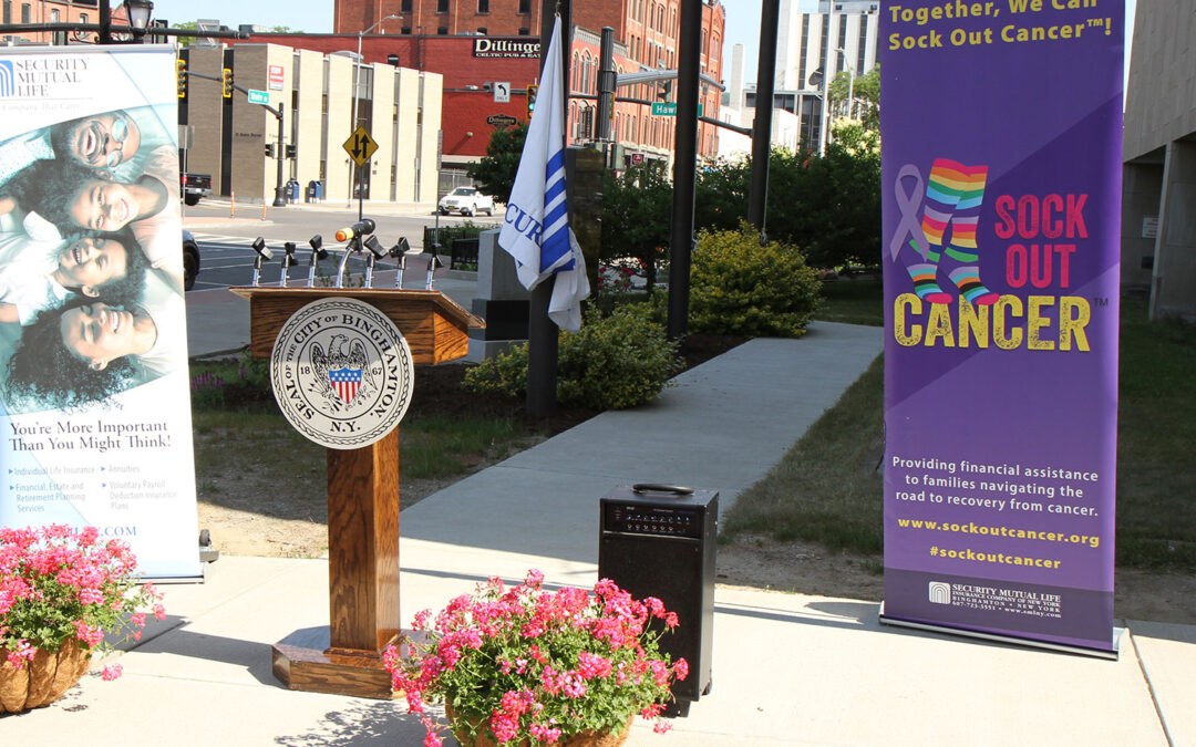 City of Binghamton Honors Security Mutual Life Insurance Company of New York; Sock Out Cancer® Day Proclaimed In New York State and Broome County